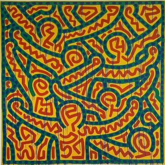 Pop Art Keith Haring (1958-1990), Untitled 1989, Copyright Estate of Keith Haring, Printed in Germany For Sale - Image 3 of 4