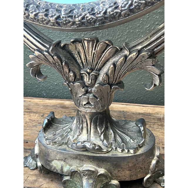 Mid 20th Century Vintage Swan Table Mirror For Sale - Image 5 of 12