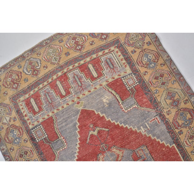 1950s Ethnic Handknotted Wool Carpet For Sale - Image 4 of 10