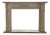 Neoclassical Hand-Carved Marble Fireplace Mantle For Sale