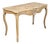 French Rococo 18th Century Beech Wood Marble Top Console Table with Carved Apron For Sale