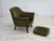 Norwegian Armchair in Green Furniture Fabric and Teak Wood, 1970s For Sale - Image 9 of 18
