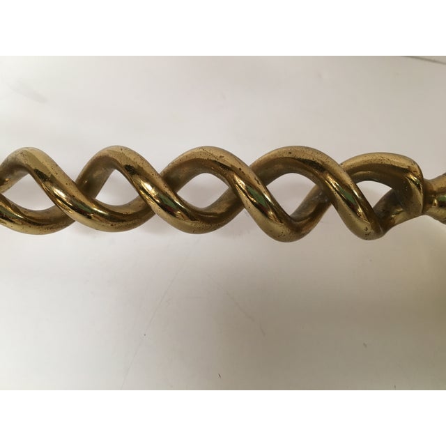 Vintage Brass Double Spiral Candle Holders Pair Chairish