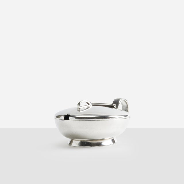 Calderoni Silver-Plated Alpacca Sugar Bowl and Creamer by Gio Ponti for Fratelli Calderoni - A Pair For Sale - Image 4 of 18