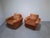 1970s Mid-Century Modern Czech Lounge Armchairs with Rolling Casters, 1970, Set of 2 For Sale - Image 5 of 18