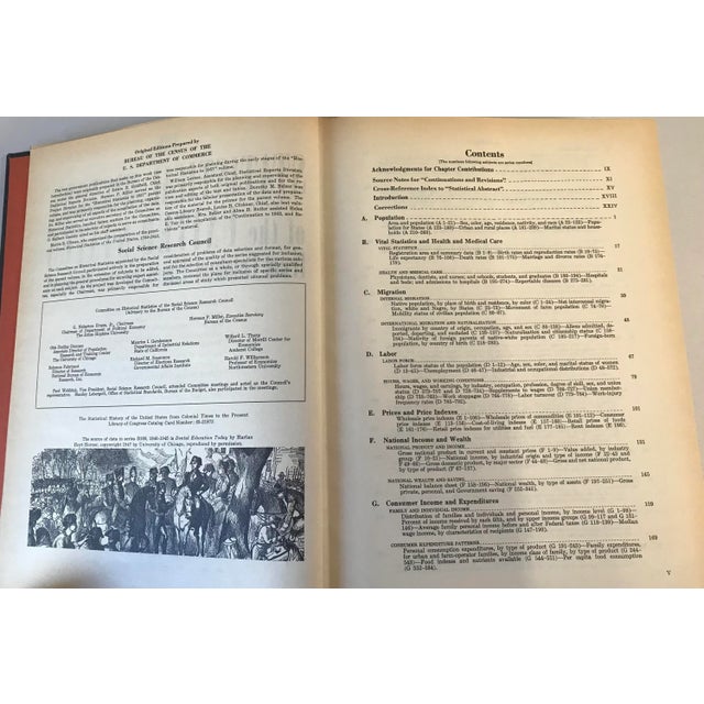 1965 “ Statistical History of the United States” Book For Sale In Dallas - Image 6 of 9