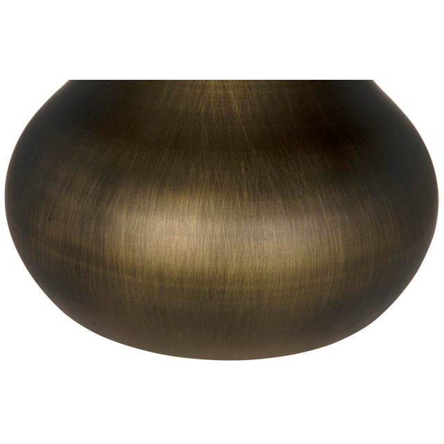 Metal NOIR Mateo Side Table, Aged Brass For Sale - Image 7 of 9
