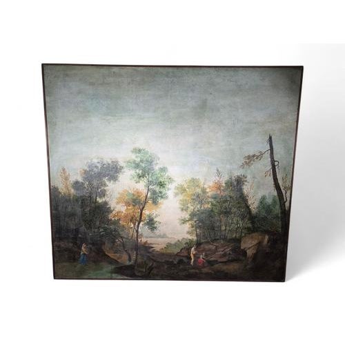 Italian Artist, Pastoral Scene, 1900, Oil on Canvas For Sale - Image 7 of 15