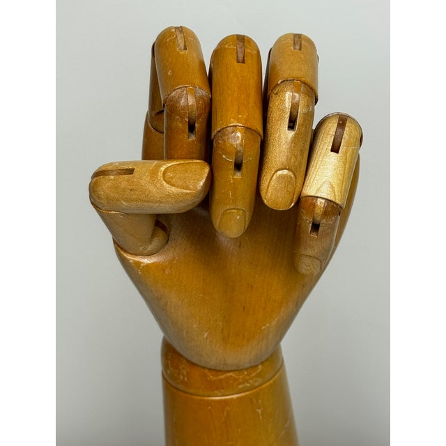 British Antique Dents of Worcester Articulated Glove Model Advertising Retail Counter Prop Display Hand For Sale - Image 18 of 18