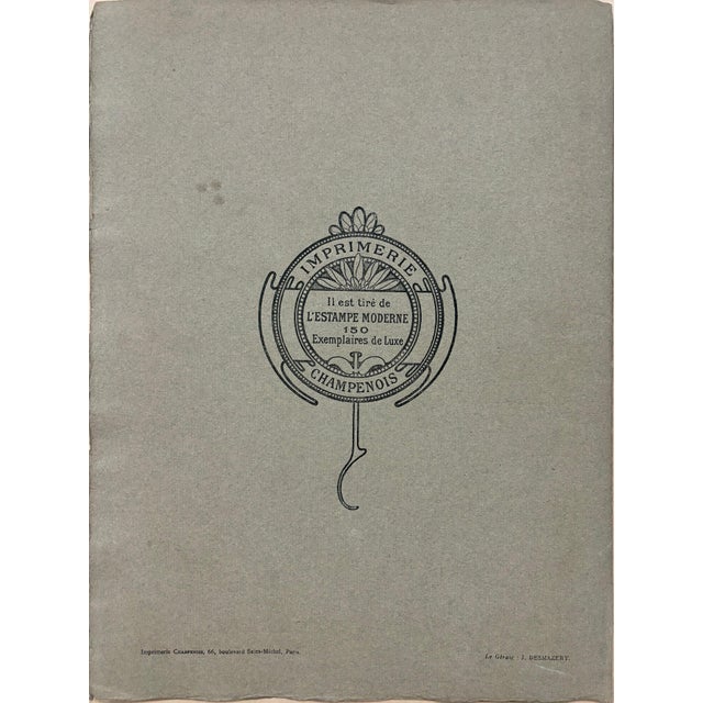 Black Alphonse Mucha, Cover for l'Estampe Moderne, 1898 For Sale - Image 8 of 9