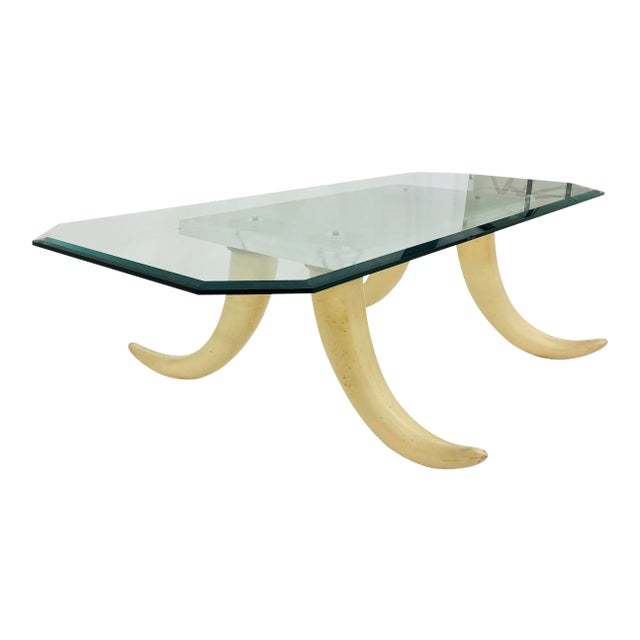 Vintage Tusk Coffee Table For Sale