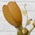Scandinavian Wall Lamp with Leaf Decoration in Brass with Cocoon Shades, Denmark, 1950s For Sale - Image 9 of 11