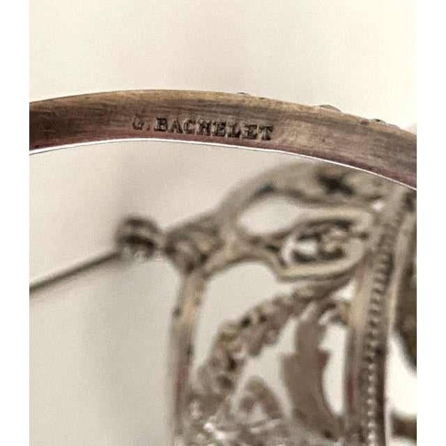 Metal Louis XVI Style Silver Salt Cellars from Georges Bachelet, 1880s, Set of 2 For Sale - Image 7 of 12