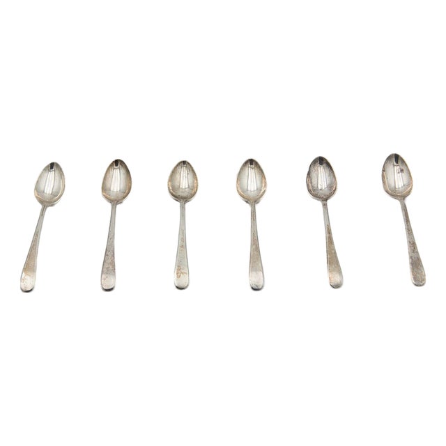 Silver Teaspoons, Set of 6 For Sale