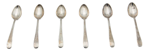 Silver Teaspoons, Set of 6