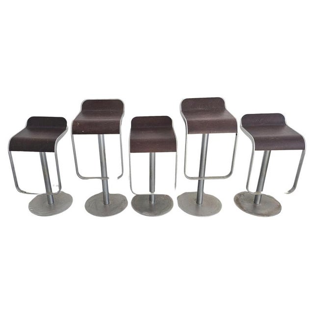 Vintage Lem Bar Stools in Steel and Wood Seats, 2000 For Sale - Image 10 of 10