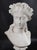 Stone Eugene-Antoine Aizelin, Antique Bust of a Grecian Lady, 19th Century, Carrara Marble For Sale - Image 7 of 18