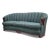 Art Deco Carved Ornate Channel Back Curved Sofa, Lounge Chair and Ottoman for Reupholstery - Set of 3 For Sale - Image 4 of 12