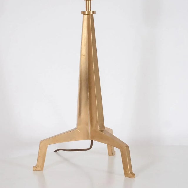 Brutalist Tripod Table Lamps - A Pair For Sale In New York - Image 6 of 9