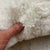 White Alpaca Fleece Pillow Suede Back For Sale - Image 4 of 8