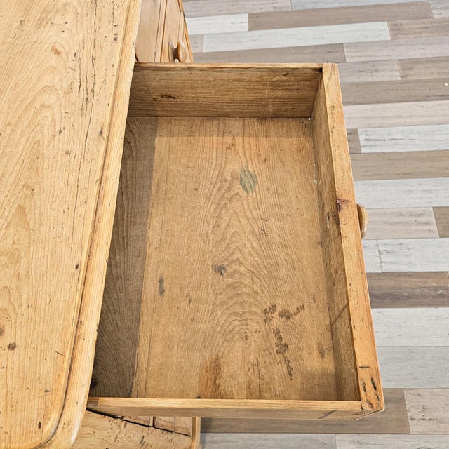 Stately Antique English Pine Chest of Drawers (Dresser) - Circa 1870 For Sale - Image 10 of 17
