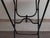 Vintage 1960s Italian Painted Wicker and Steel Folding End / Tray Table For Sale - Image 4 of 9