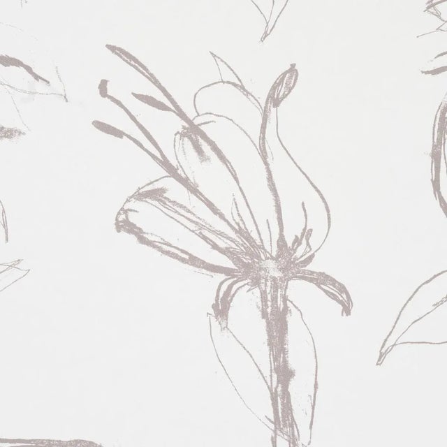 Contemporary Sample - Schumacher x Hera Ford Close Your Eyes & Remember Wallpaper in Soft Black For Sale - Image 3 of 3