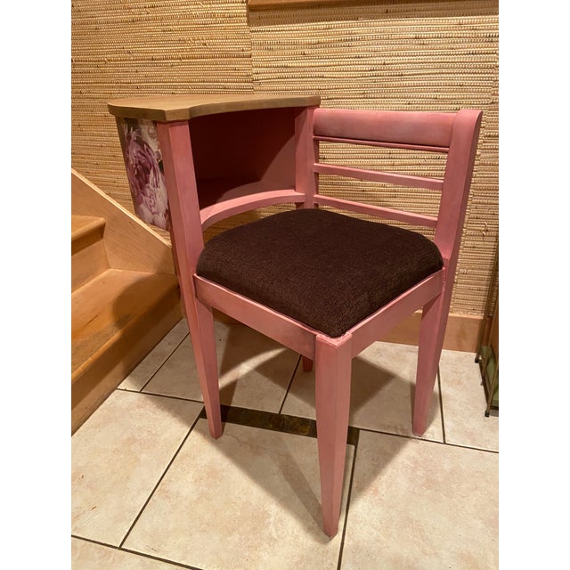 1940s Refinished Vintage Gossip Bench For Sale - Image 12 of 13