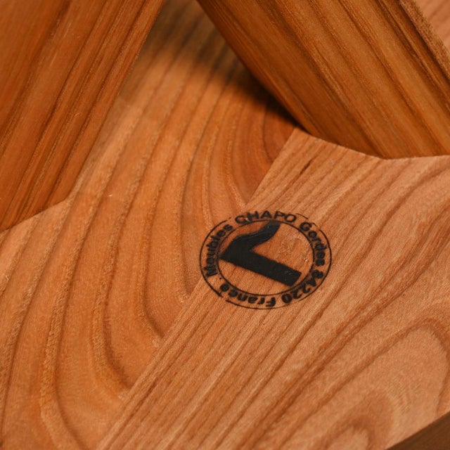 Stool S31 Model in Elmwood by Pierre Chapo, France For Sale - Image 15 of 18