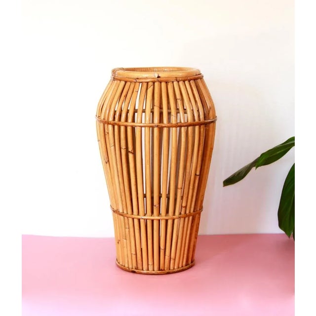 Bamboo Umbrella Stand, Italy, 1970s For Sale - Image 10 of 10