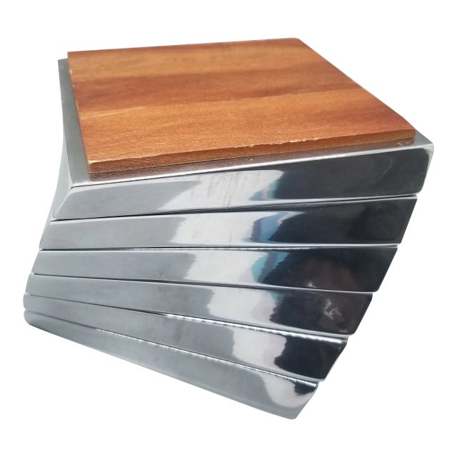 Vintage Nambe, by Lou Henry, Coaster Set of Six For Sale