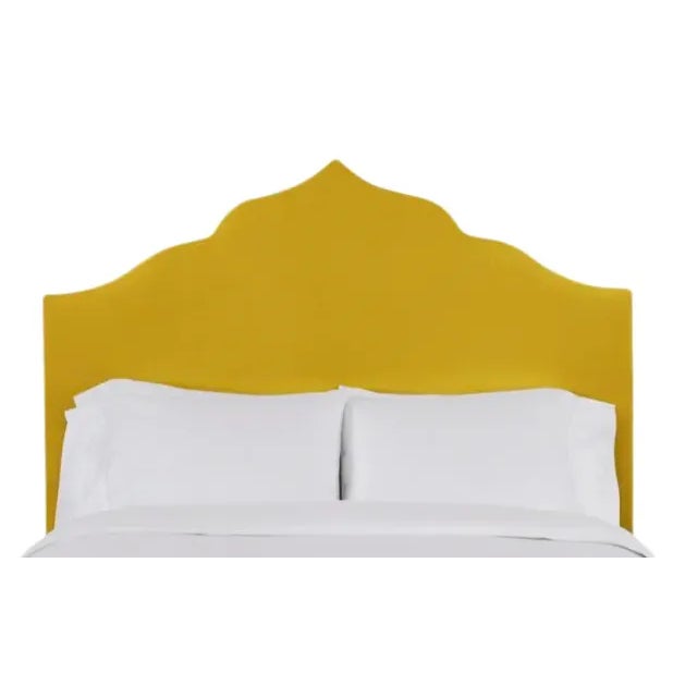 Clementine Twin Headboard, Golden Velvet For Sale