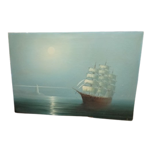 1970s P. Davis Original Seascape Paintings