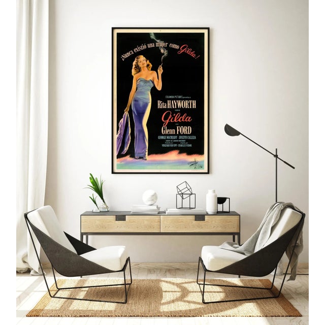 Printed in stunning stone lithography, this extremely rare argentinian one-sheet poster for quintessential film noir...