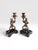 Metal Vintage Castilian Imports Silver-Tone Monkey Opera Candlesticks – Pair, India, 1980s For Sale - Image 7 of 8