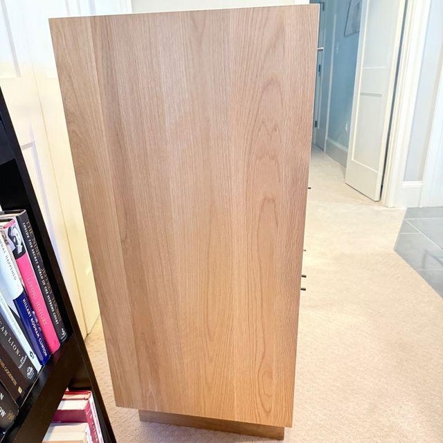 Room & Board Hudson Office Armoire With Wood Base For Sale - Image 9 of 12