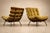 Olive Pair of Costela Armchairs in Brazilian Hardwood & Olive Mohair, Martin Eisler, Brazil, 1956 For Sale - Image 8 of 18