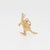 Mid-Century 10k Gold Kangaroo Charm for a Bracelet For Sale In Philadelphia - Image 6 of 11