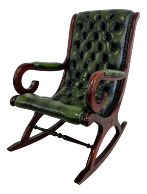 Vintage Chesterfield Rocking Chair, 2000s
