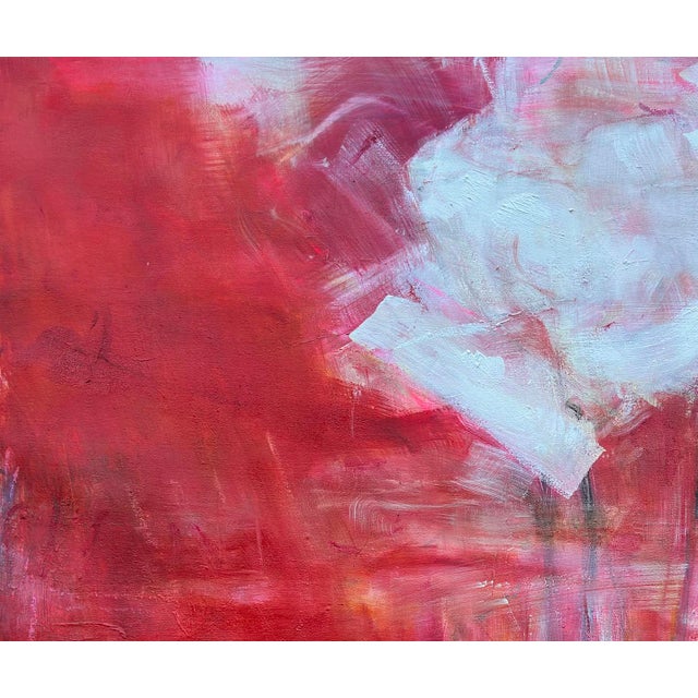 Trixie Pitts "Full Bloom" by Trixie Pitts Large Striking Abstract Oil Painting on Canvas For Sale - Image 4 of 13