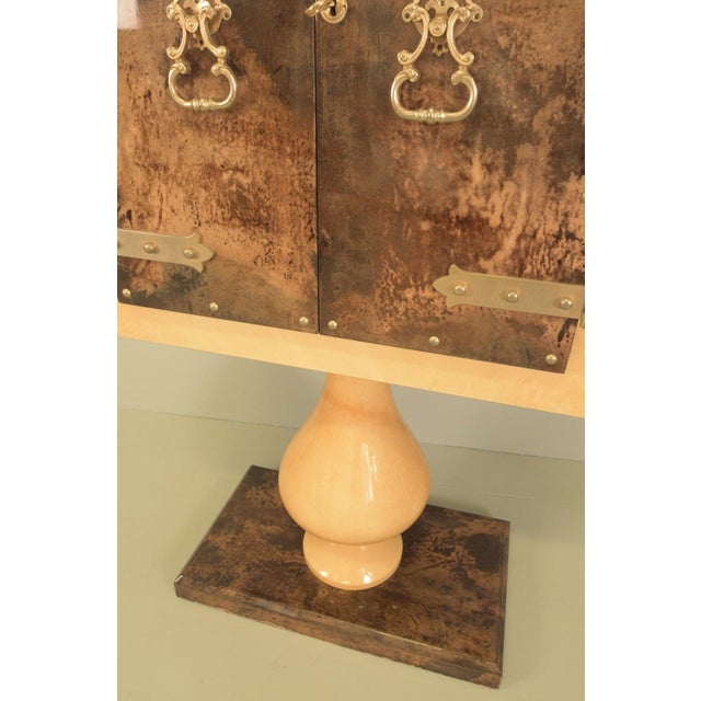1950s Vintage Bar Cabinet by Aldo Tura, 1950 For Sale - Image 5 of 10