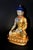 Late 20th Century Natural Rock Crystal Gilt Bronze Buddha Nepal Authenticity Seal For Sale - Image 4 of 18