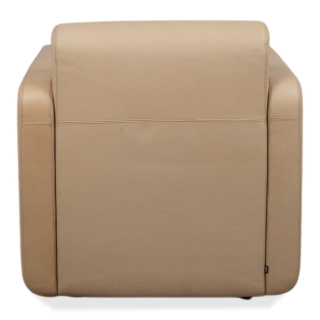 Quant Armchair Leather Beige Sand by COR For Sale - Image 11 of 14