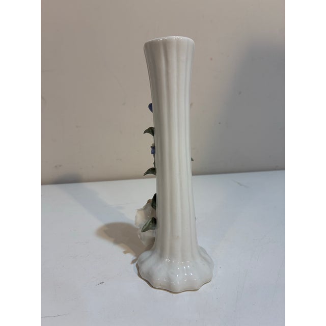 Mid-Century Modern Vintage Floral Porcelain Bud Vase For Sale - Image 3 of 8