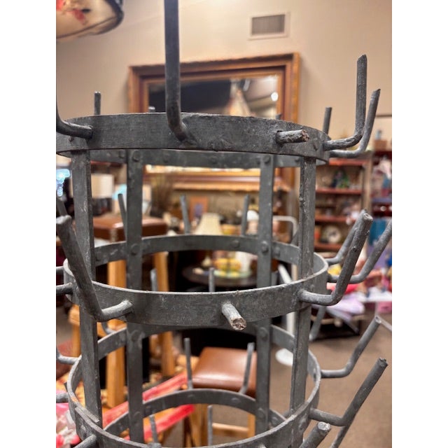 Early 20th Century Antique French 11 Tiered Wine Bottle Drying Rack/Stand For Sale - Image 5 of 9