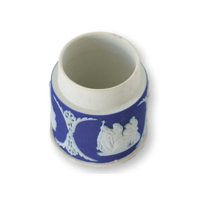 Early 20th Century Antique Wedgwood Jasperware Match Holder For Sale - Image 5 of 6
