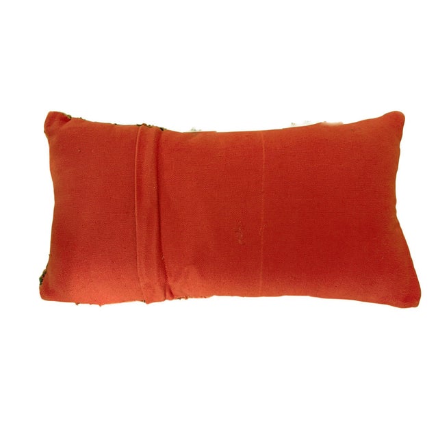 19th Custom Made Antique Lumbar Malayer Pillow 14.5" W For Sale In New York - Image 6 of 6