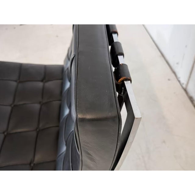 Leather Barcelona Chair by Ludwig Mies van der Rohe for Knoll Inc. For Sale - Image 11 of 18