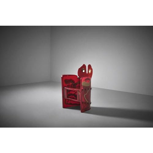 Red Nobodys Perfect Chair by Gaetano Pesce for Zerodisegno, 1930s For Sale - Image 8 of 14