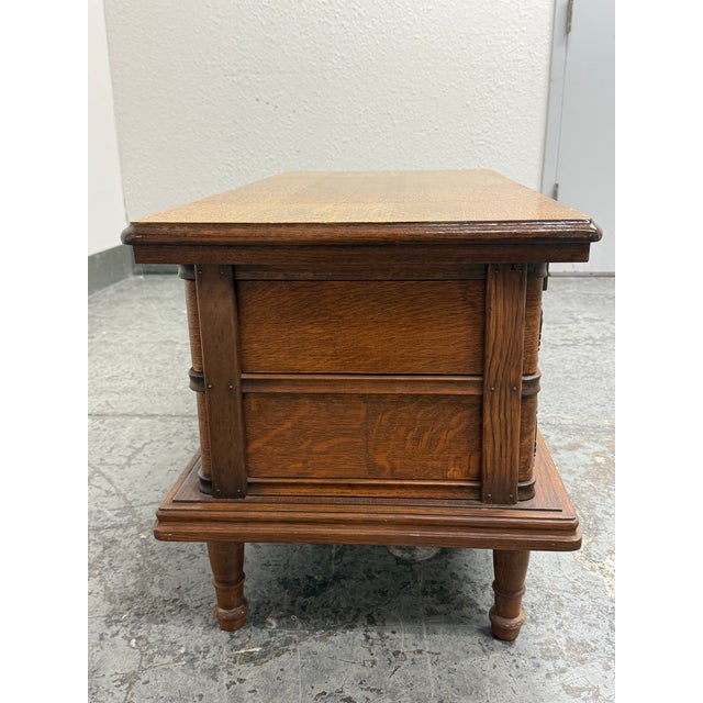 Late 20th Century Converted Sewing Machine Coffee Table, Vintage For Sale - Image 5 of 12
